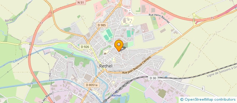 localisation de l'entreprise SARL ROBERT à RETHEL