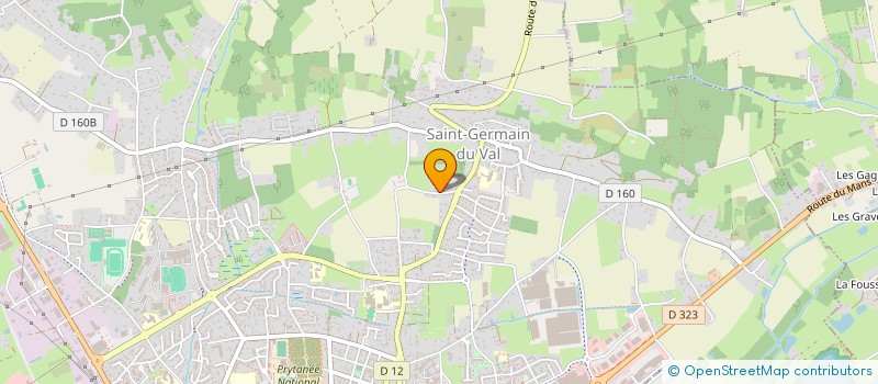 localisation de l'entreprise SARL ROBERT BRUNEAU  LA FLECHE