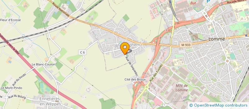 localisation de l'entreprise SARL ROBERT COUVERTURE à LILLE