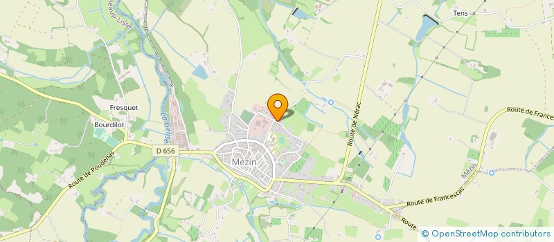 localisation de l'entreprise SARL ROBERT ET MICHEL BARRANGER  MEZIN