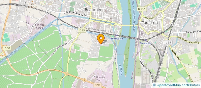 localisation de l'entreprise SARL ROBERT HUILES CONDIMENTS  BEAUCAIRE