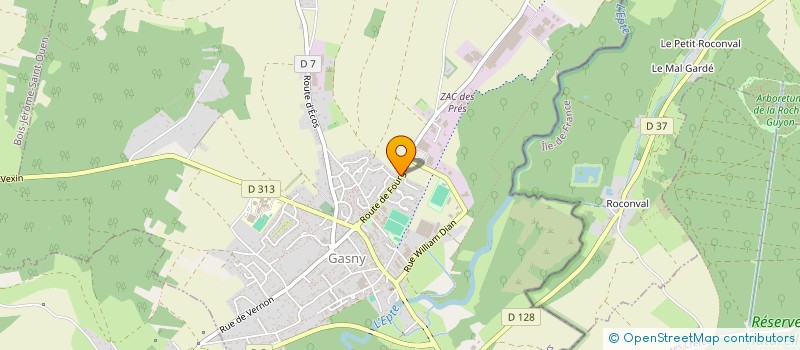 localisation de l'entreprise SARL ROBILLARD  GASNY