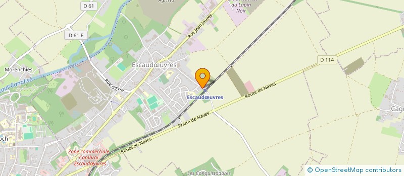 localisation de l'entreprise SARL ROBIQUET  ESCAUDUVRES