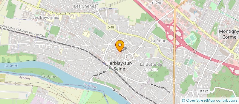 localisation de l'entreprise SARL ROBY AFFICHAGE  HERBLAY-SUR-SEINE