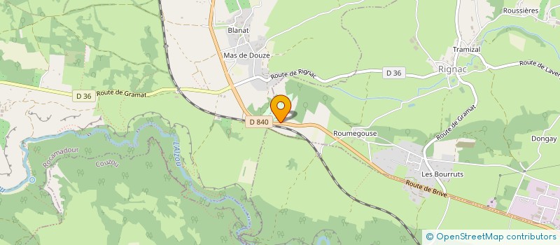 localisation de l'entreprise SARL ROC AVENTURE  RIGNAC