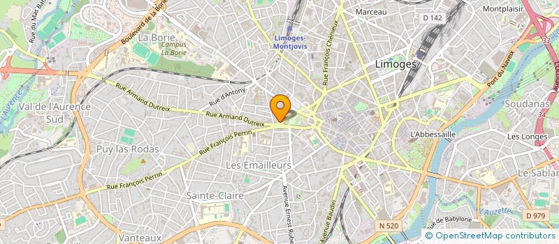 localisation de l'entreprise SARL ROCCHI à LIMOGES