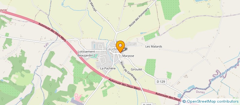 localisation de l'entreprise SARL ROCCHIETTI à CAUDECOSTE