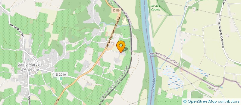 localisation de l'entreprise SARL ROCHAMI  SAINT MARCEL D'ARDECHE