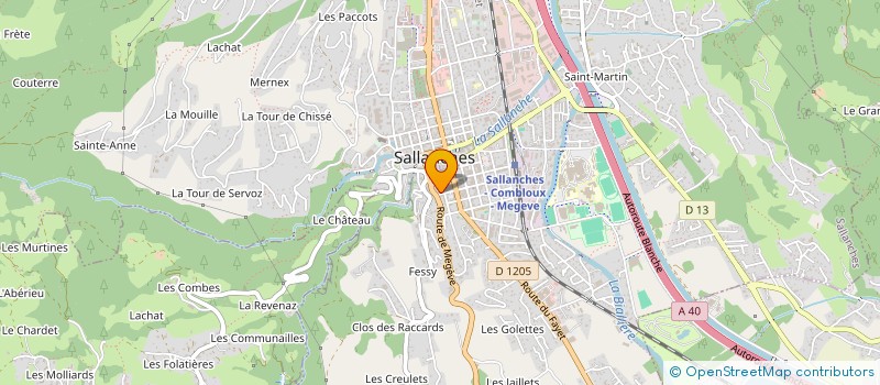 localisation de l'entreprise SARL ROCHAU à SALLANCHES