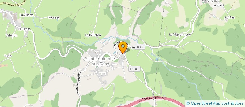 localisation de l'entreprise SARL ROCHE  SAINTE-COLOMBE-SUR-GAND