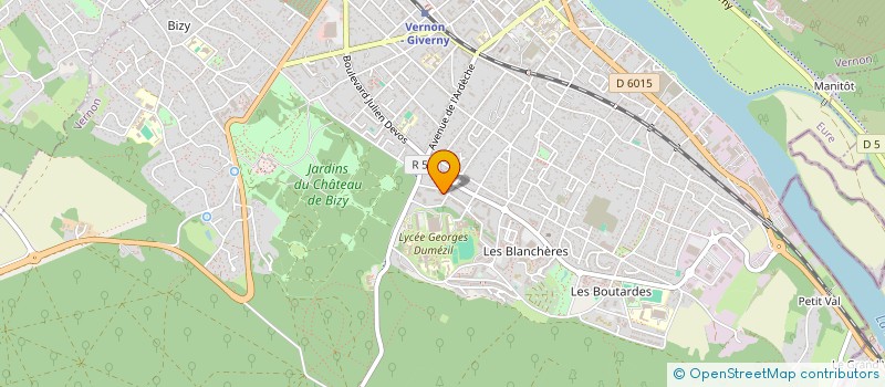 localisation de l'entreprise SARL ROCHE CONSTRUCTION  VERNON