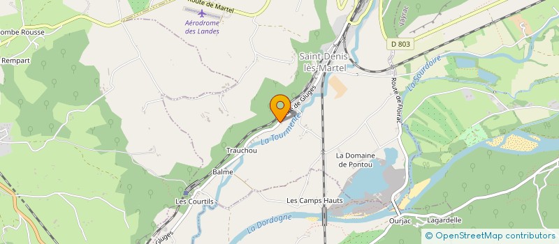 localisation de l'entreprise SARL ROCHE ET GAUDON à MARTEL