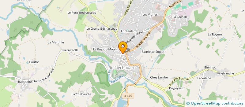 localisation de l'entreprise SARL ROCHECHOUART à ROCHECHOUART