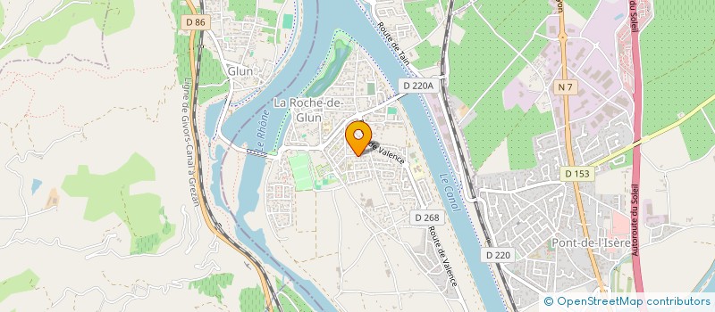 localisation de l'entreprise SARL ROCHELAINE  LA ROCHE-DE-GLUN