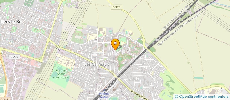 localisation de l'entreprise SARL RODRIGUES J.M  GONESSE