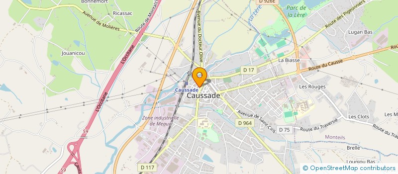 localisation de l'entreprise SARL ROGEFO à CAUSSADE