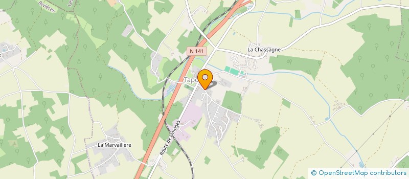 localisation de l'entreprise SARL ROGER BENETAUD à TAPONNAT-FLEURIGNAC