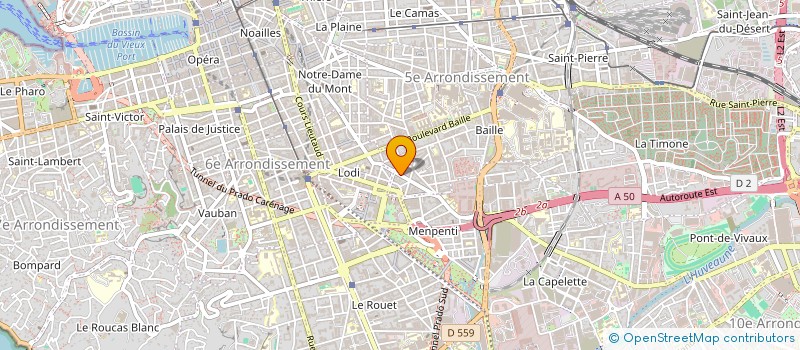 localisation de l'entreprise SARL ROGER BRUN DISTRIBUTION à MARSEILLE
