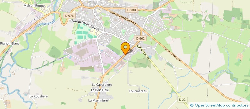 localisation de l'entreprise SARL ROGER PERE ET FILS à DOMFRONT-EN-POIRAIE