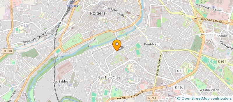 localisation de l'entreprise SARL ROGER SERVOUZE ET CIE à POITIERS