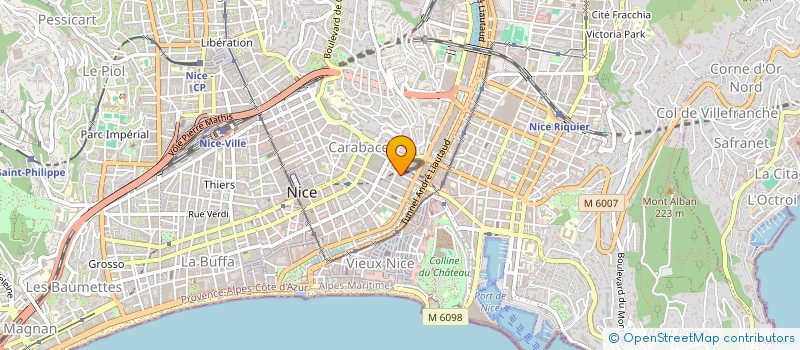 localisation de l'entreprise SARL ROJAS & VANTARD à NICE