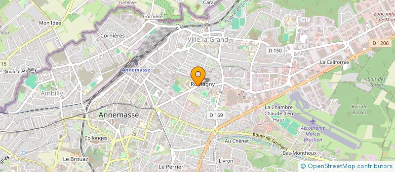 localisation de l'entreprise SARL ROMAGNY à ANNEMASSE