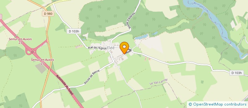 localisation de l'entreprise SARL ROMAIN MALEGUE  LE VAL-LARREY