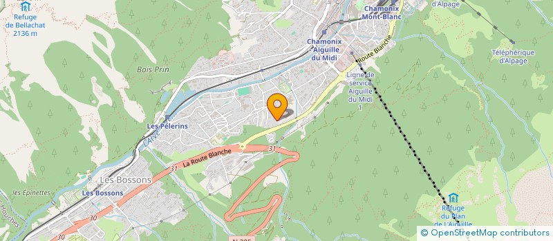 localisation de l'entreprise SARL ROMARIC GAUTHIER  CHAMONIX-MONT-BLANC