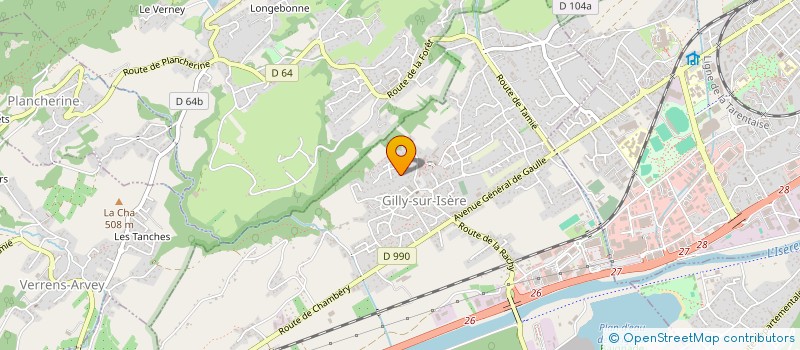 localisation de l'entreprise SARL ROMAT  GILLY-SUR-ISERE