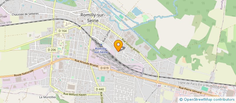 localisation de l'entreprise SARL ROMI TEX à ROMILLY-SUR-SEINE
