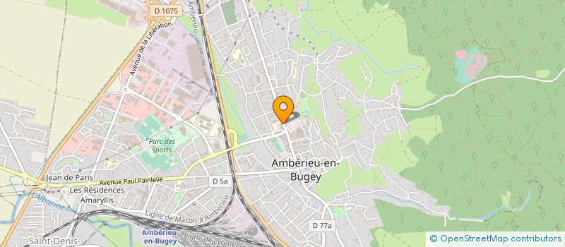 localisation de l'entreprise SARL RONZAT MENUISERIES EXTERIEURES  AMBERIEU-EN-BUGEY