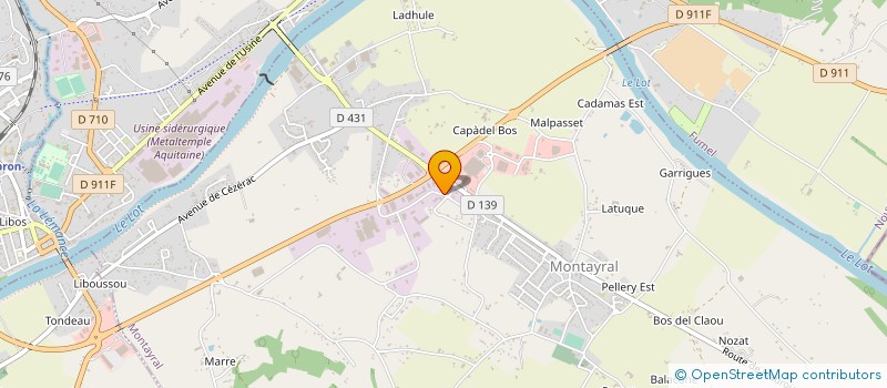 localisation de l'entreprise SARL ROQUES ET LECOEUR  MONTAYRAL
