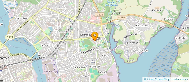 localisation de l'entreprise SARL ROQUES ET LECOEUR LORIENT à LANESTER