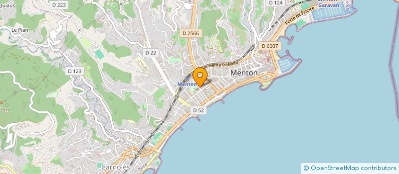 localisation de l'entreprise SARL ROSACRI à MENTON