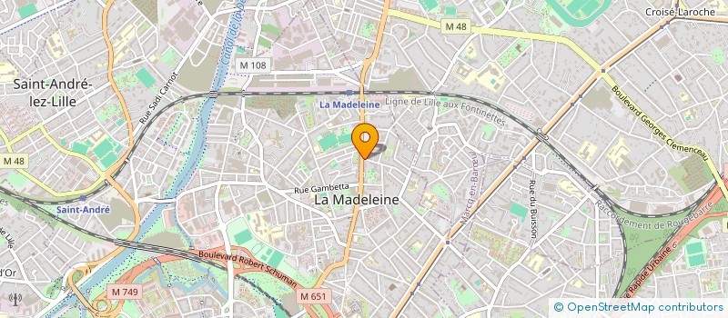 localisation de l'entreprise SARL ROSALIA DE LYNE à LA MADELEINE