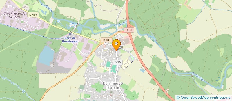 localisation de l'entreprise SARL ROSALIE FLEURS  BURNHAUPT-LE-HAUT