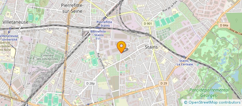 localisation de l'entreprise SARL ROSE à STAINS