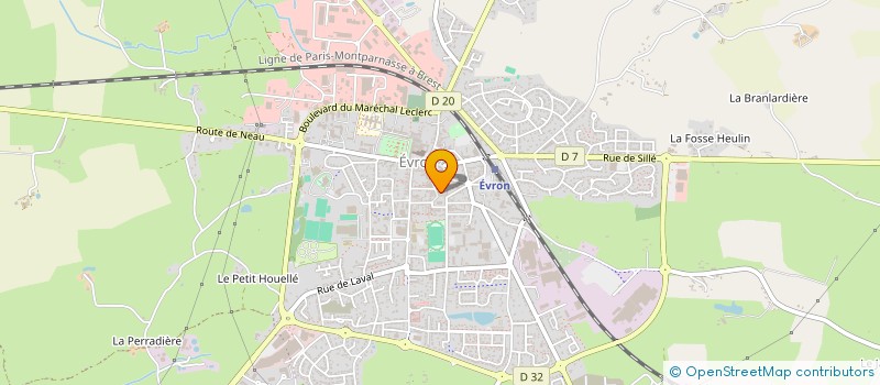 localisation de l'entreprise SARL ROSE à EVRON