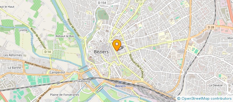 localisation de l'entreprise SARL ROSE DES SABLES  BEZIERS