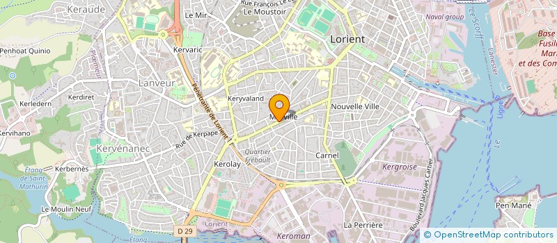 localisation de l'entreprise SARL ROSEAU  LORIENT