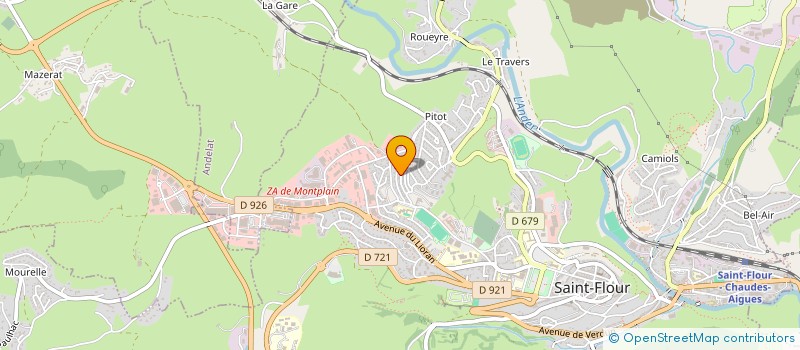 localisation de l'entreprise SARL ROSIER CLAUDE à SAINT-FLOUR