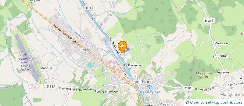 localisation de l'entreprise SARL ROSSET-DOUDOUX à SAINT-LIZIER