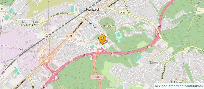 localisation de l'entreprise SARL ROTHACKER  FORBACH