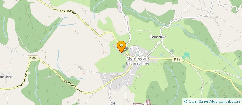 localisation de l'entreprise SARL ROUANET SEBASTIEN à MONTREDON-LABESSONNIE