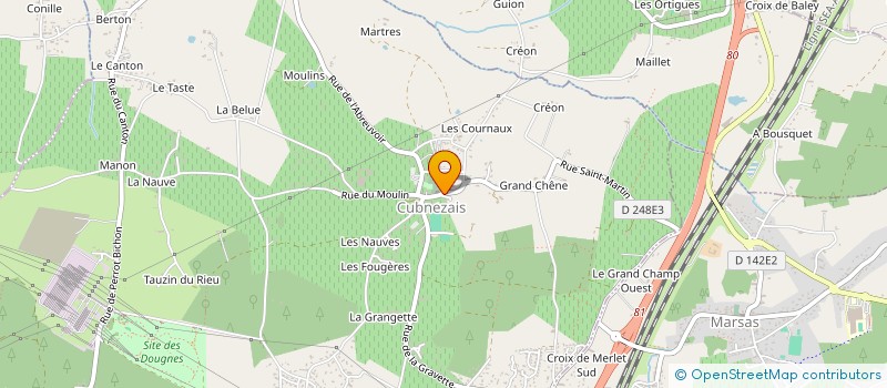 localisation de l'entreprise SARL ROUARD  CUBNEZAIS