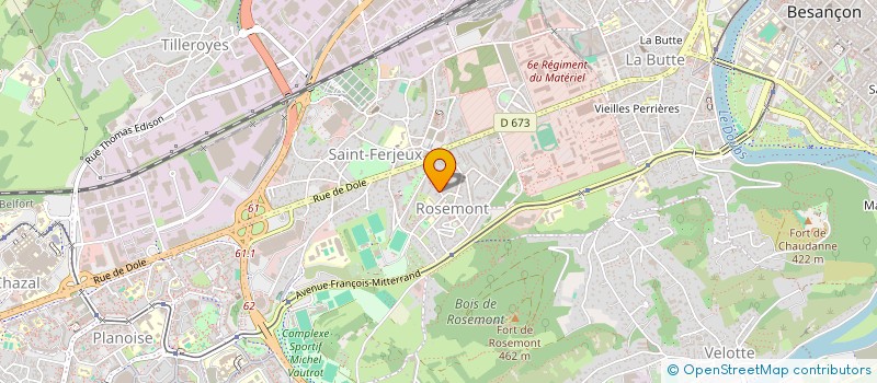 localisation de l'entreprise SARL ROUFFIGNAC à BESANCON