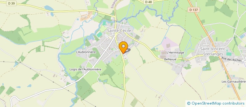 localisation de l'entreprise SARL ROUFINEAU à SAINTE-CECILE