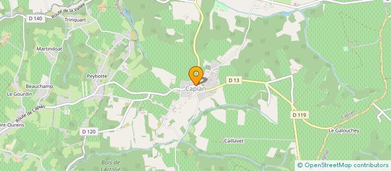 localisation de l'entreprise SARL ROUGE à CAPIAN
