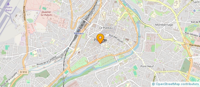 localisation de l'entreprise SARL ROUGE MAGENTA à POITIERS