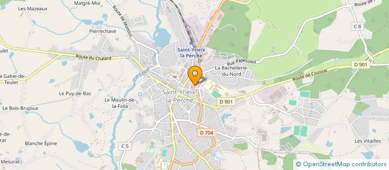 localisation de l'entreprise SARL ROUGERIE à SAINT-YRIEIX-LA-PERCHE